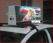 12V Digital Billboard Taxi يقود شاشة، أكريليكيّ تغطية ألومنيوم إطار صغير يقود عرض